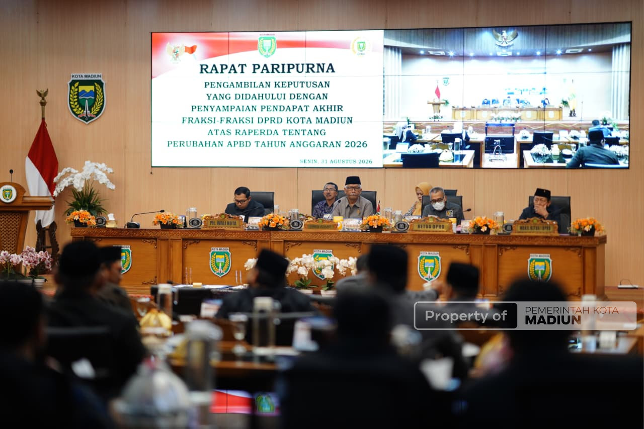 Delapan Fraksi DPRD Setujui Raperda Perubahan APBD 2026, Plt Wali Kota Pastikan Catatan Jadi Perhatian