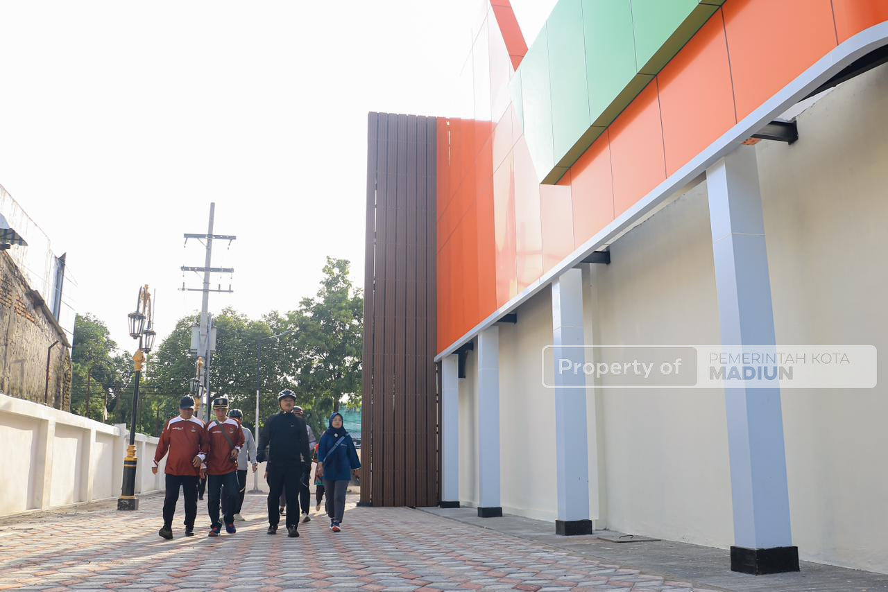 Gowes Pagi Lagi, Wali Kota Cek Progres Pembangunan dan Resmikan Rumah Dinas Dandim 0803
