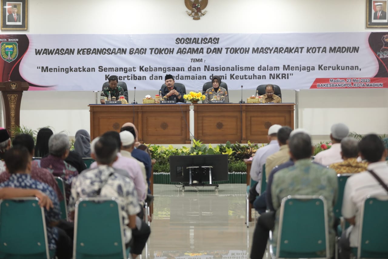 Sosialisasi Wawasan Kebangsaan, Wali Kota Ajak Toga dan Tomas Sebarkan Kedamaian Jaga Keutuhan