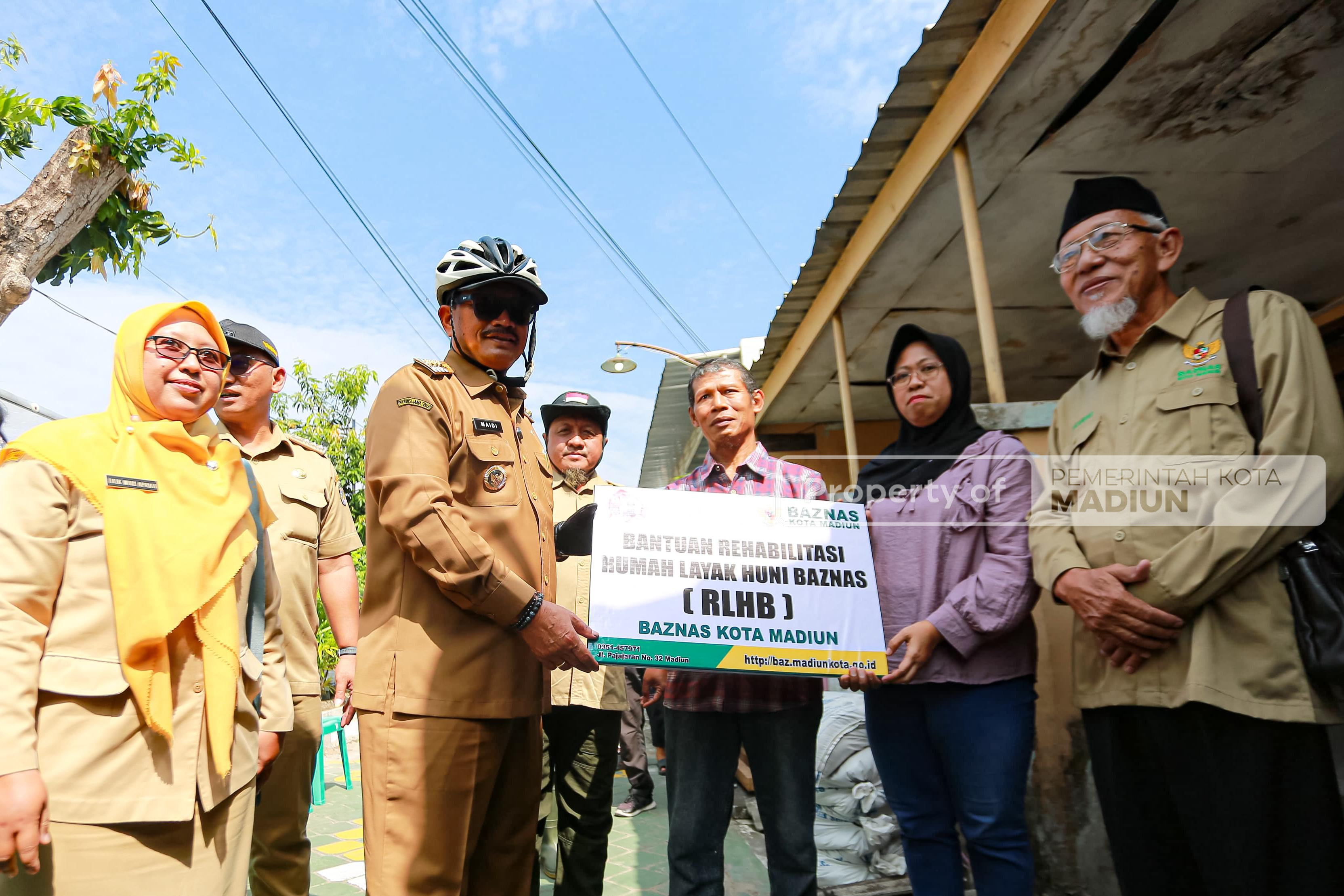 Sinergi Pemkot dan Baznas, Wali Kota Maidi Tinjau Rumah Warga yang Dapat Bantuan Perbaikan
