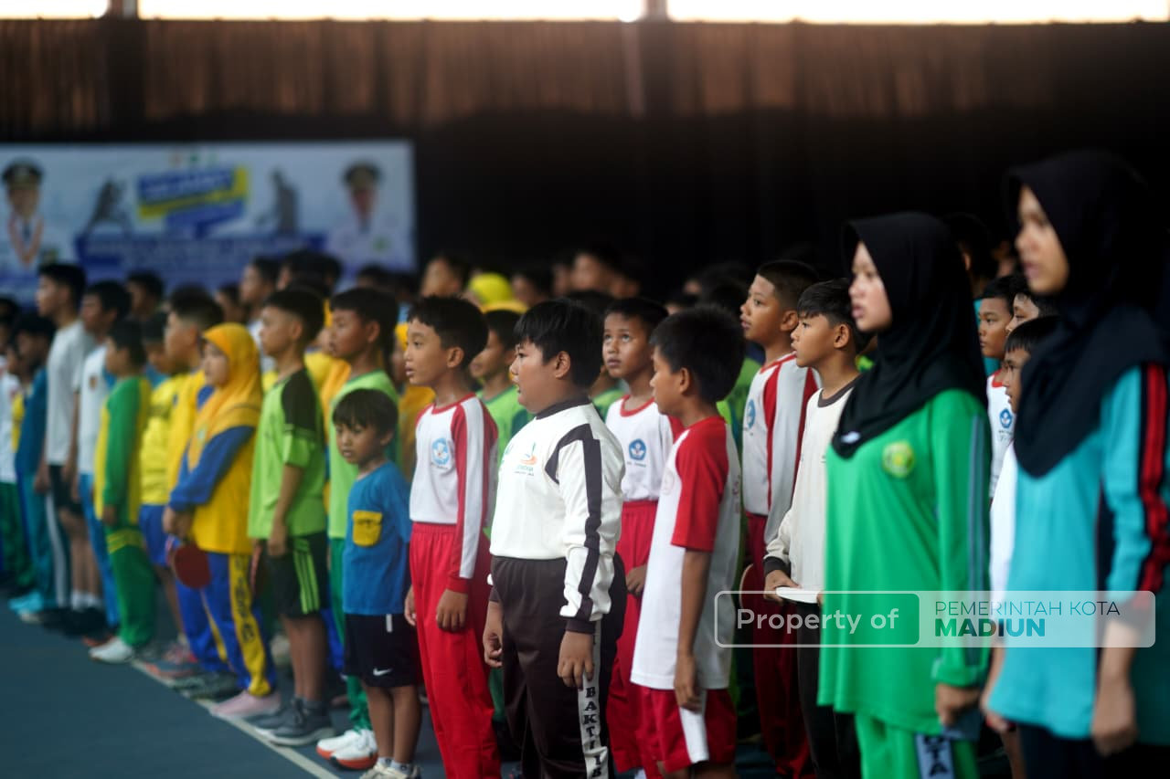 Kejurkot Tenis Meja 2025 Dibuka, Wali Kota Madiun Dorong Pembinaan Atlet Sejak Dini