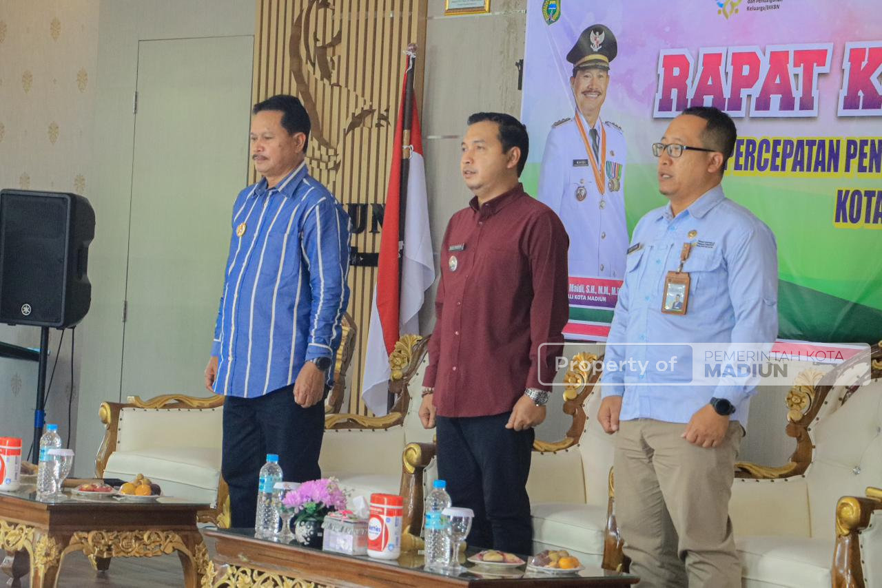Wali Kota Madiun Pimpin Rakor TPPS, Targetkan Zero Stunting 2027