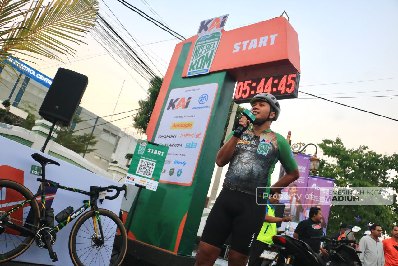 Plt Wali Kota Lepas 500 Peserta KAI Ngebel KOM 2026, Promosikan Pariwisata dan Gerakkan Ekonomi Kota Madiun