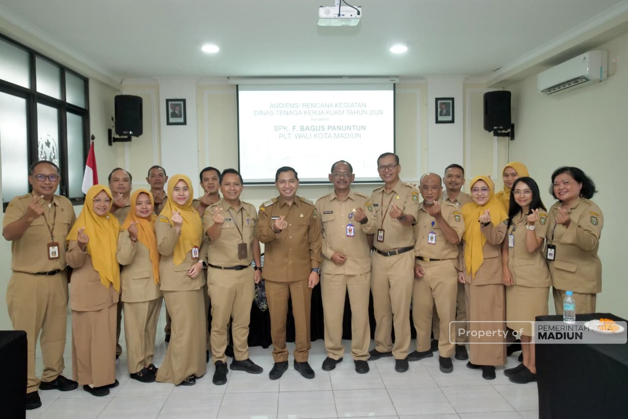 Gelar Audiensi dengan Disnaker KUKM, Plt Wali Kota Madiun Bahas Penguatan Pembangunan Adaptif