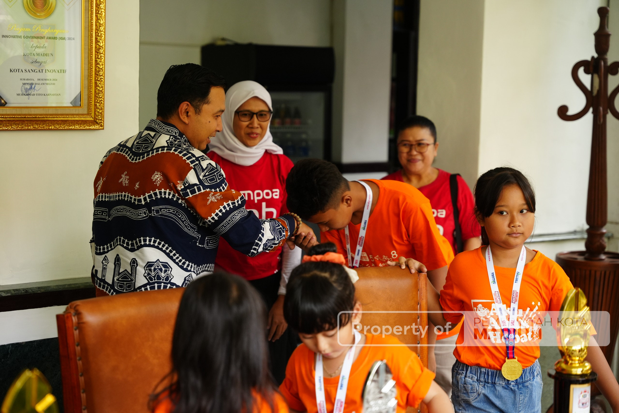 Prestasi Sempoa Buah Hati Madiun Mendunia, Wakil Wali Kota Beri Apresiasi