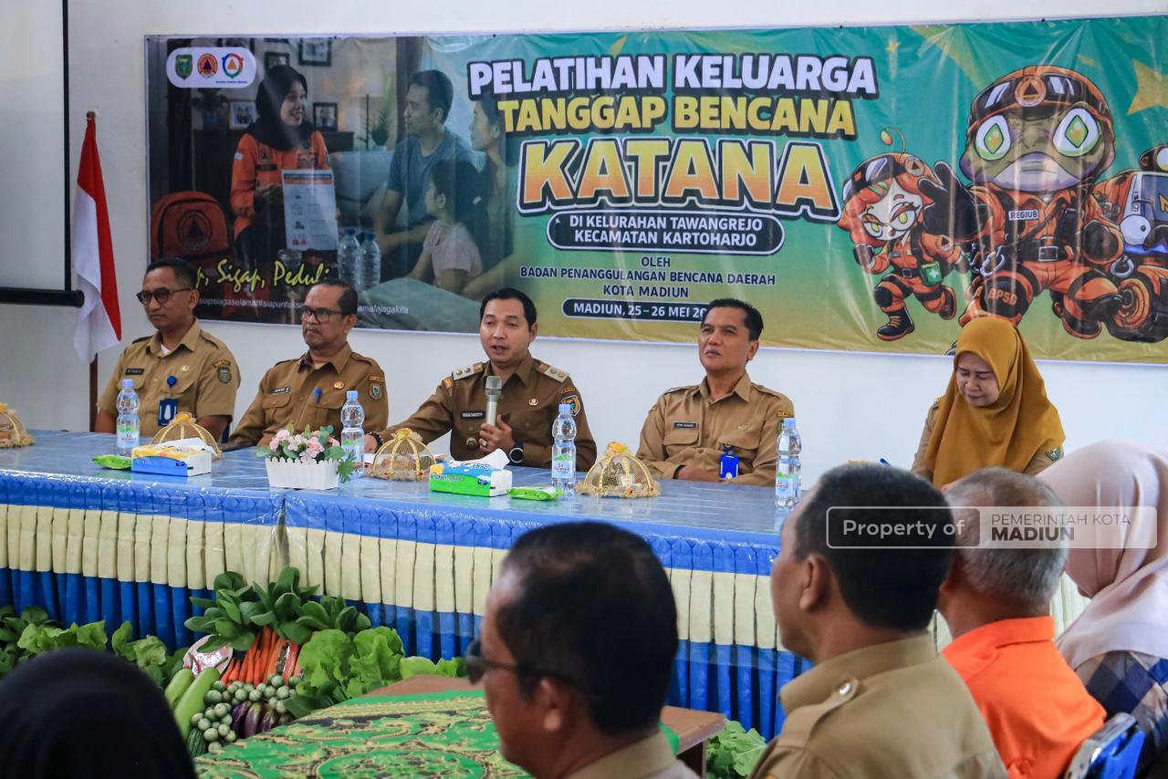 Antisipasi Kemarau Ekstrem, Pemkot Madiun Gelar Pelatihan Keluarga Tanggap Bencana di Tawangrejo