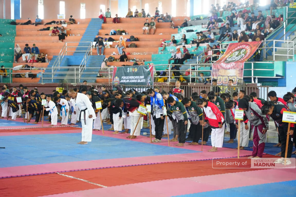 Buka Madiun Open Karate Championship 2026, Plt Wali Kota Berharap Turnamen Cetak Atlet Berprestasi