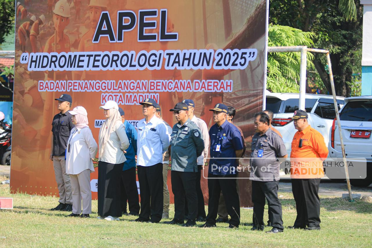 Apel Kesiapsiagaan Bencana, Pemkot Madiun Tegaskan Sinergi Hadapi Risiko Hidrometeorologi