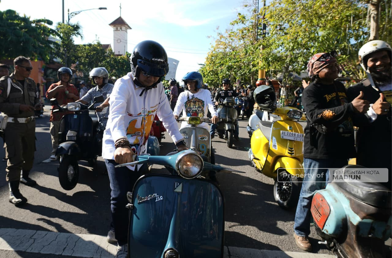 Black Scooter Gagak Rimang Jadi Pembuka Rangkaian HUT ke-108 Kota Madiun