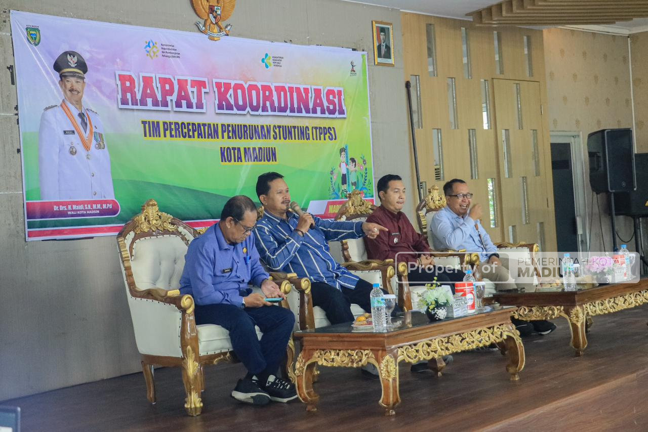 Wali Kota Madiun Pimpin Rakor TPPS, Targetkan Zero Stunting 2027