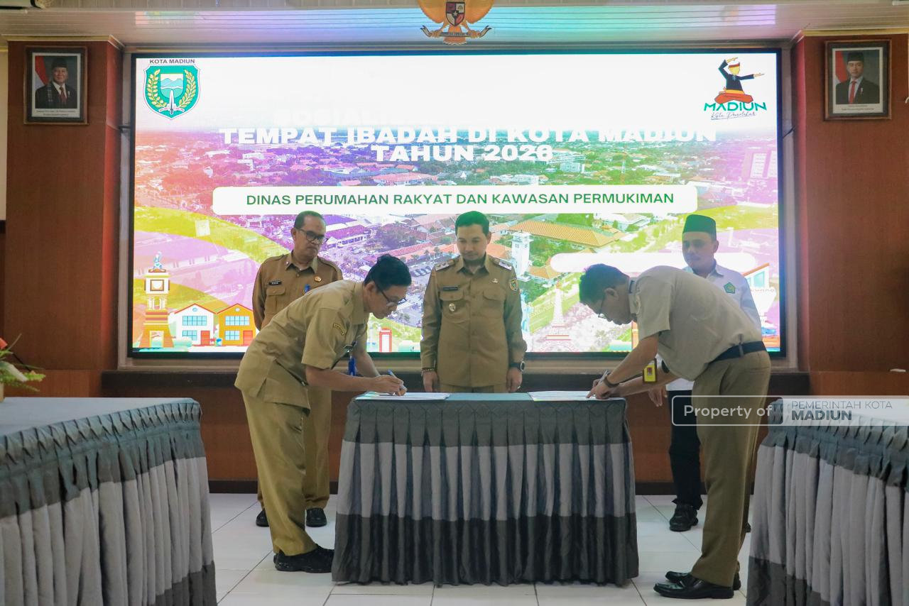 Pemkot Madiun Percepat Sertifikasi Tempat Ibadah, Plt Wali Kota Tekankan Peran Aktif Pengurus
