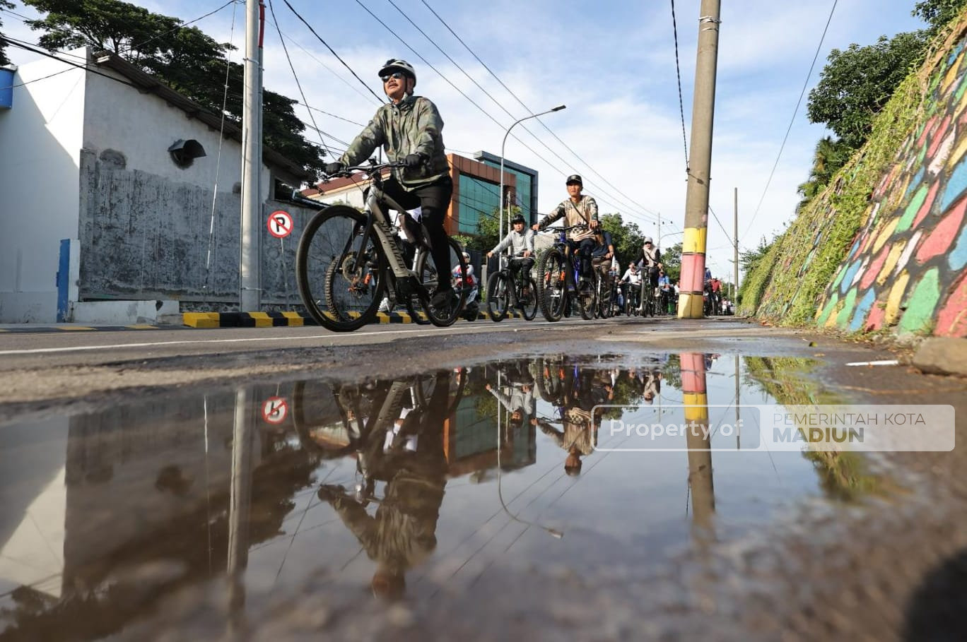 Gowes Cek Fasum, Wali Kota Madiun Berencana Sempurnakan Taman Hutan Kota