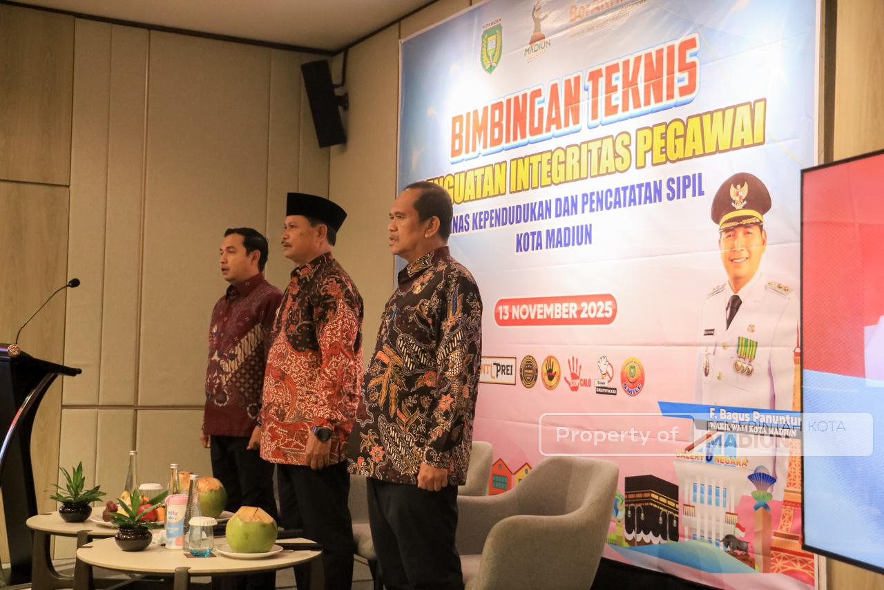 Wali Kota Madiun Dorong Penguatan Integritas dan Pelayanan Prima di Disdukcapil