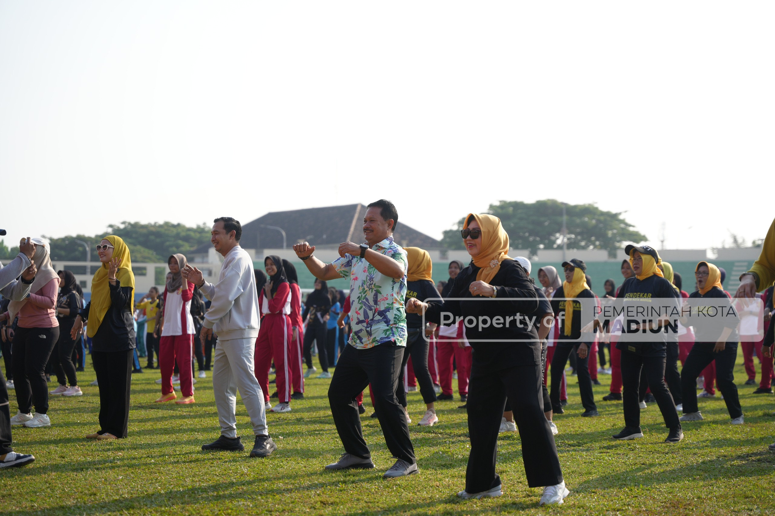 Peringati Haornas ke-42, Senam Bareng Gubernur Jatim Diikuti Ribuan Peserta