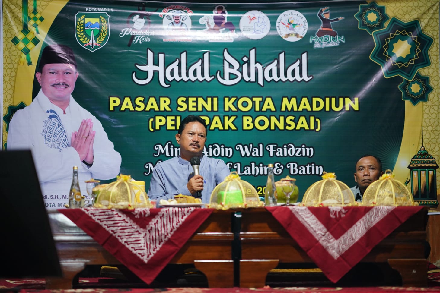 Hadiri Halal Bihalal Pasar Seni Tawangrejo, Wali Kota Imbau Pedagang Jaga Kerukunan