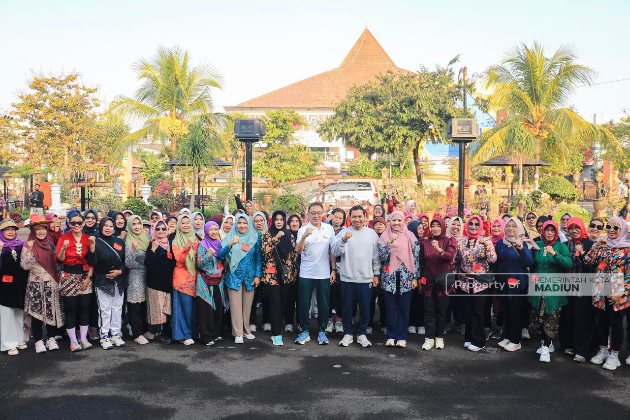 Ketika Budaya dan Olahraga Bersatu Padu, Uniknya Kartini Fun Run Perwosi Kota Madiun