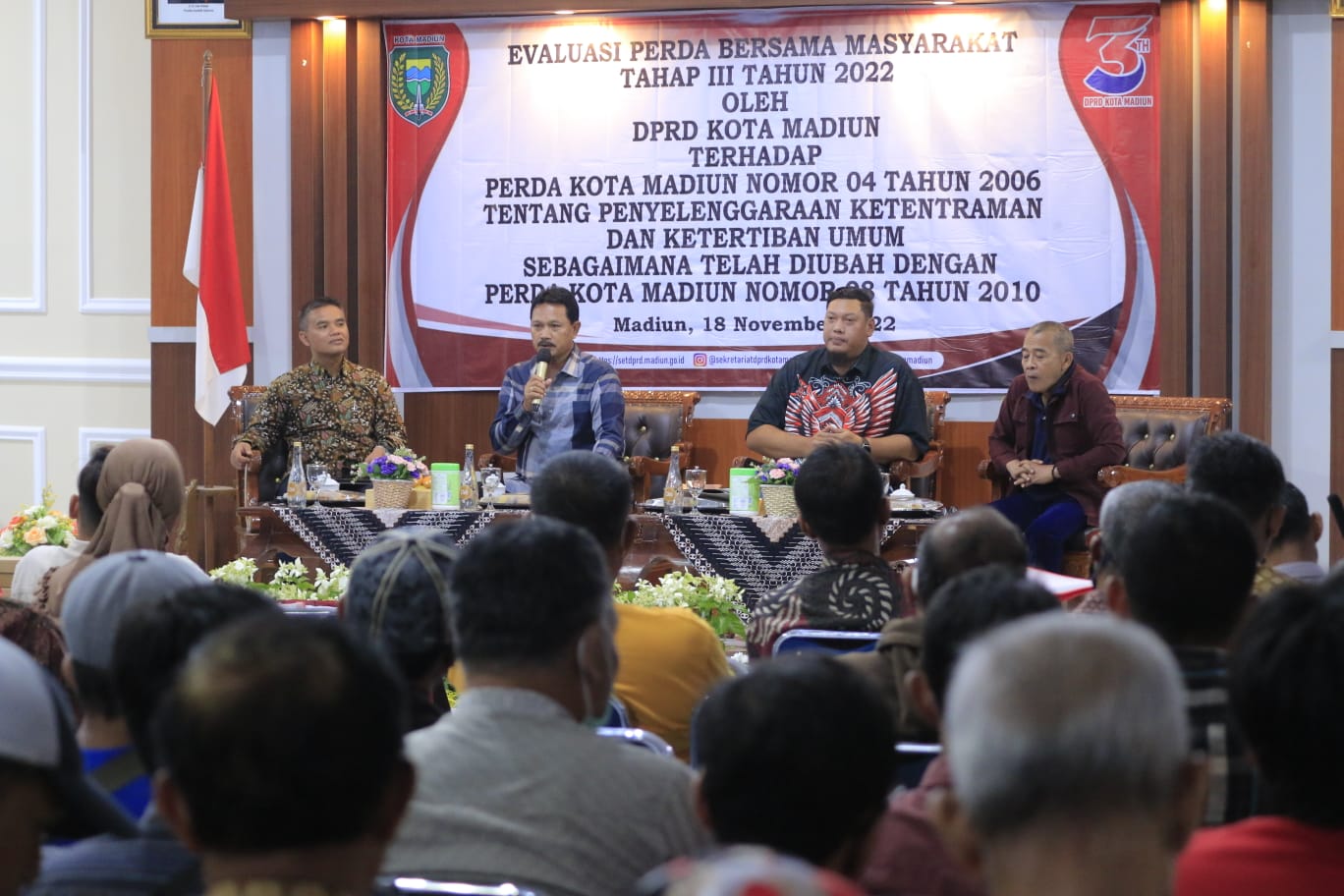 Jadi Narsumber Evaluasi Perda, Wali Kota Harap Masyarakat Ikut Aktif Jaga Trantibum