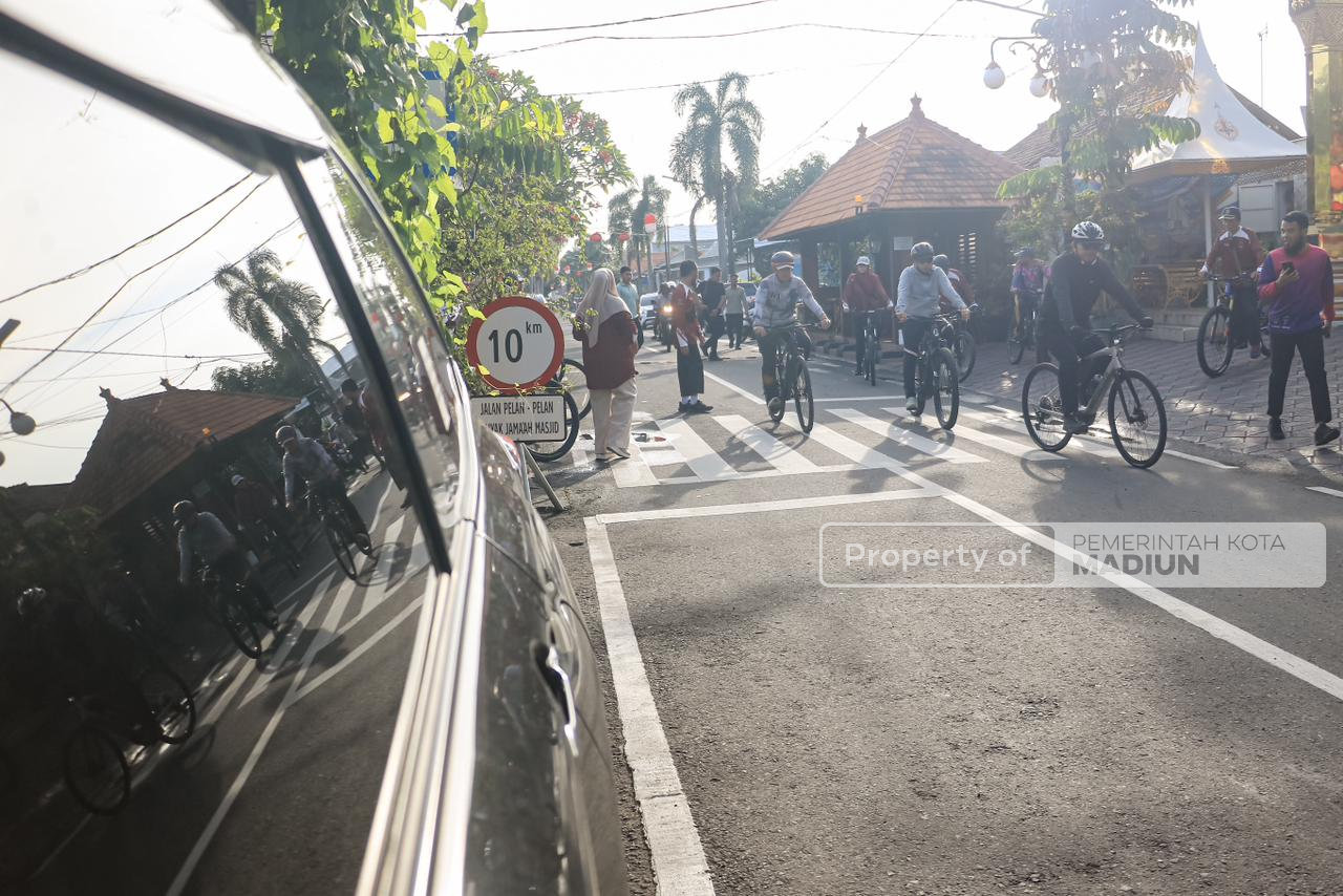 Gowes Pagi Lagi, Wali Kota Cek Progres Pembangunan dan Resmikan Rumah Dinas Dandim 0803