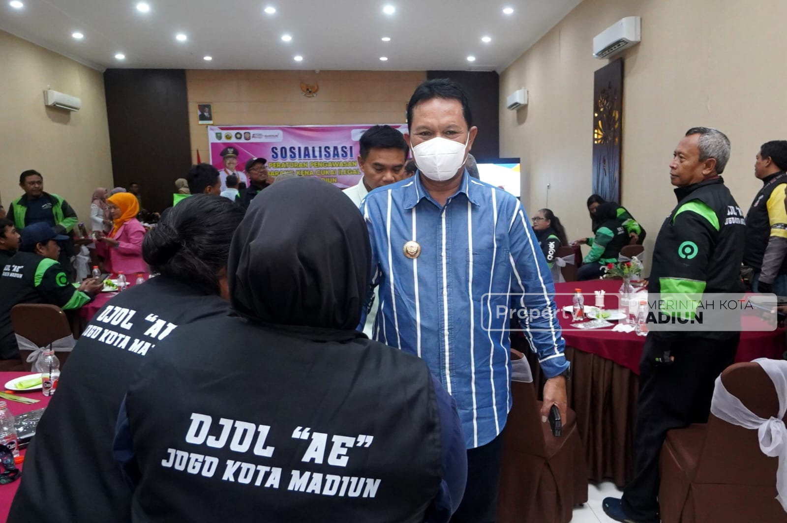 Sosialisasi Peraturan Pengawas BKC Ilegal, Wali Kota Madiun Tekankan Peran Ojek Online dalam Pemberantasan Rokok Ilegal